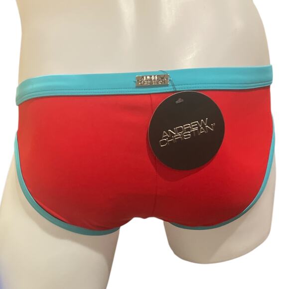 Andrew Christian Dynamic Curve Bikini with ALMOST NAKED Red Medium - Picture 4 of 8